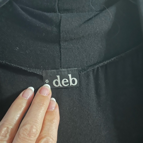 Deb Black Sequin Women's Top size L - Picture 3 of 3